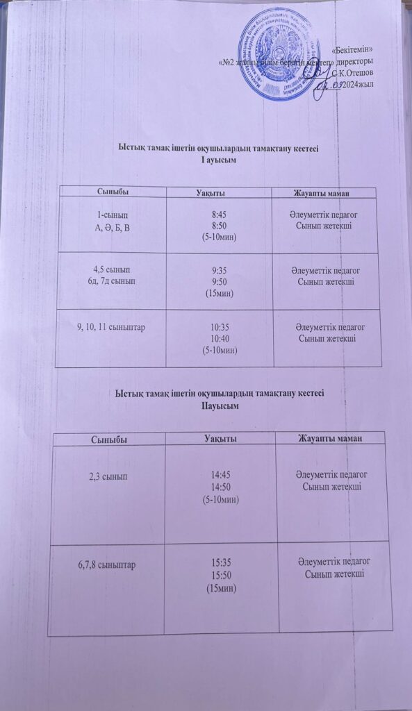 Мектептік тамақтандыру